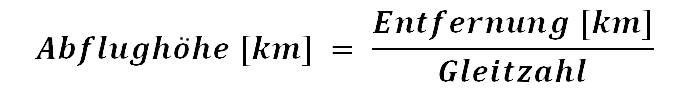 7.2.3 Formel abflughöhe