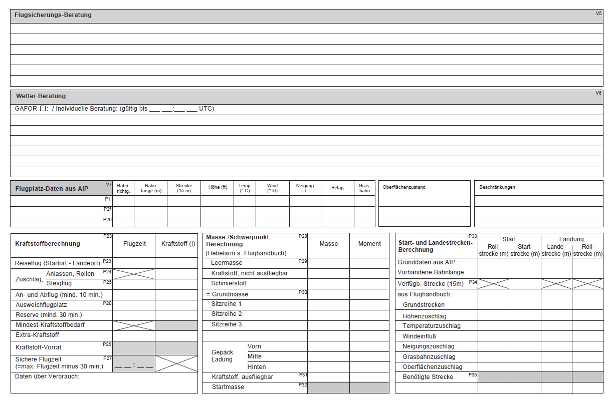 7.3.6 LBA Flugdurchführungsplan Formular 2