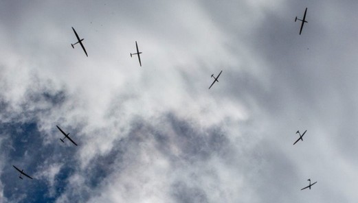 Segelflugzeugpulk thermik